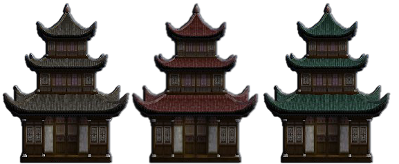 Metin2 Guild Houses in three colours