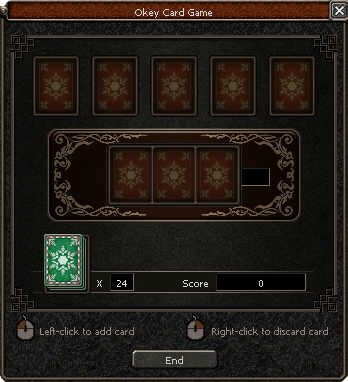 Metin2 Okey Card Game Summer Edition UI