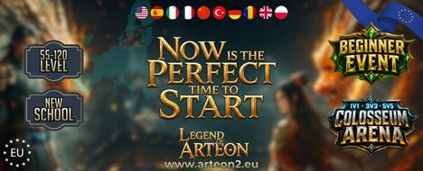 Legend Of Arteon International  - Metin2 Pserver Banner | Newschool | Max Lv 120
