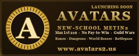 ⚔️ Avatars — Launching Soon! - Metin2 Pserver Banner | PvP | Max Lv 210