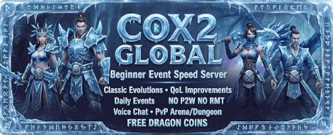 Cox2.global - Metin2 Pserver Banner | Middleschool | Max Lv 99