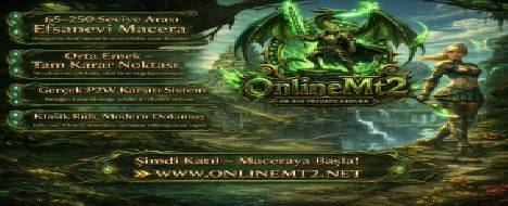 OnlineMt2 Official 65-250 PvP Server Açıldı! - Metin2 Pserver Banner | Official-Like | Max Lv 250