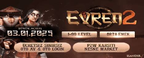 Evren2 + 1-99 Orta Emek / Ücretsiz Oto Av 