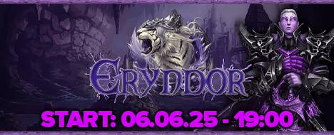 🔥 ERYNDOR.CC- NEJLEPŠÍ EASY/MEDIUM SERVER 🔥 - Metin2 Pserver Banner | Newschool | Max Lv 175