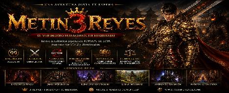 Metin 3 Reyes Hard PVM / Old School - Metin2 Pserver Banner | Oldschool | Max Lv 99