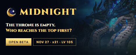 Metin2 Midnight | x21 | Open Beta - Metin2 Pserver Banner | Middleschool | Max Lv 105