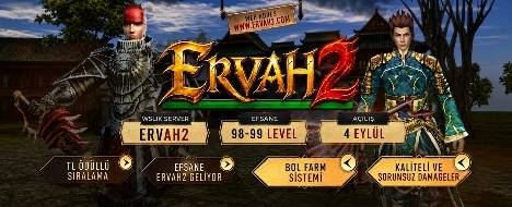 Ervah2 Wslik - Metin2 Pserver Banner | PvP | Max Lv 99