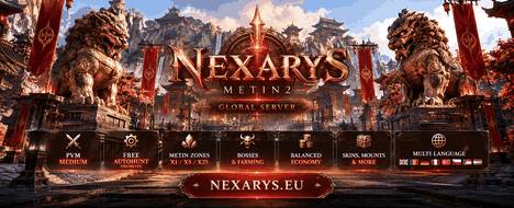 Metin2 Nexarys New Era - Metin2 Pserver Banner | Newschool | Max Lv 120