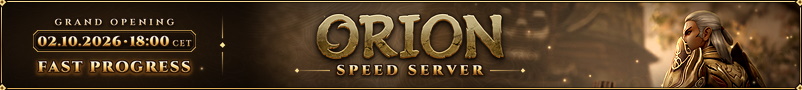 Orion2 SPEED SERVER 02.10 18:00 [CET]