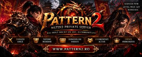 Pattern2 - PvM Easy 120 - Metin2 Pserver Banner | Middleschool | Max Lv 120