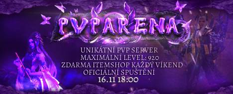 PvpArena - Jedinečný privátní PvP server - Metin2 Pserver Banner | PvP | Max Lv 920
