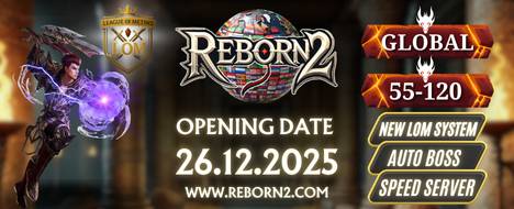 Reborn2 Global 55-120 New PVP System - Metin2 Pserver Banner | Newschool | Max Lv 120