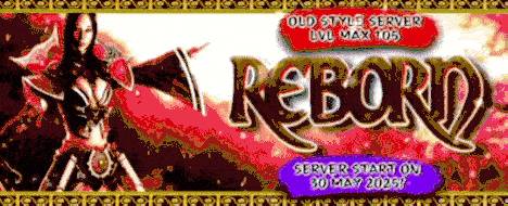 Reborn Official - REAL OLD Metin Experience - Metin2 Pserver Banner | Official-Like | Max Lv 105