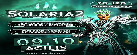 Solaria2 70-120 Orta Emek Farm - Metin2 Pserver Banner | Middleschool | Max Lv 120